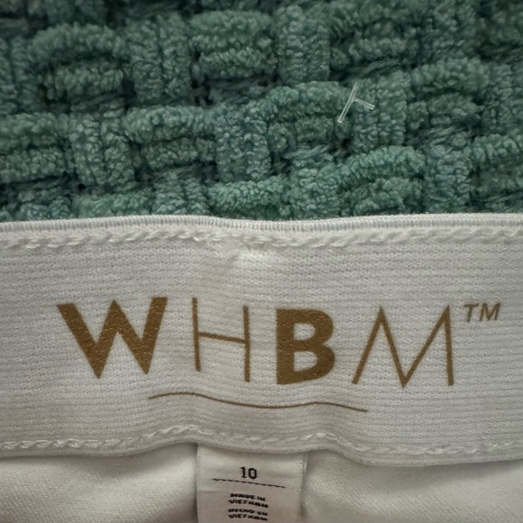 WHBM Ladies White Jeans Girlfriend Straight Leg White House Black Market NWOT - Picture 5 of 5